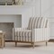 Yellow Grey Stain & Water Resistant Performance Pet Friendly Stripe Linen Look Print Upholstery Fabric by The Yard - SKU: Odessa Stone